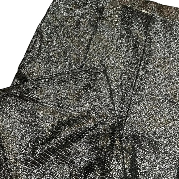 Gestuz Silver Metallic EiraGZ High Waist Flared Leggings XL - Picture 3 of 6